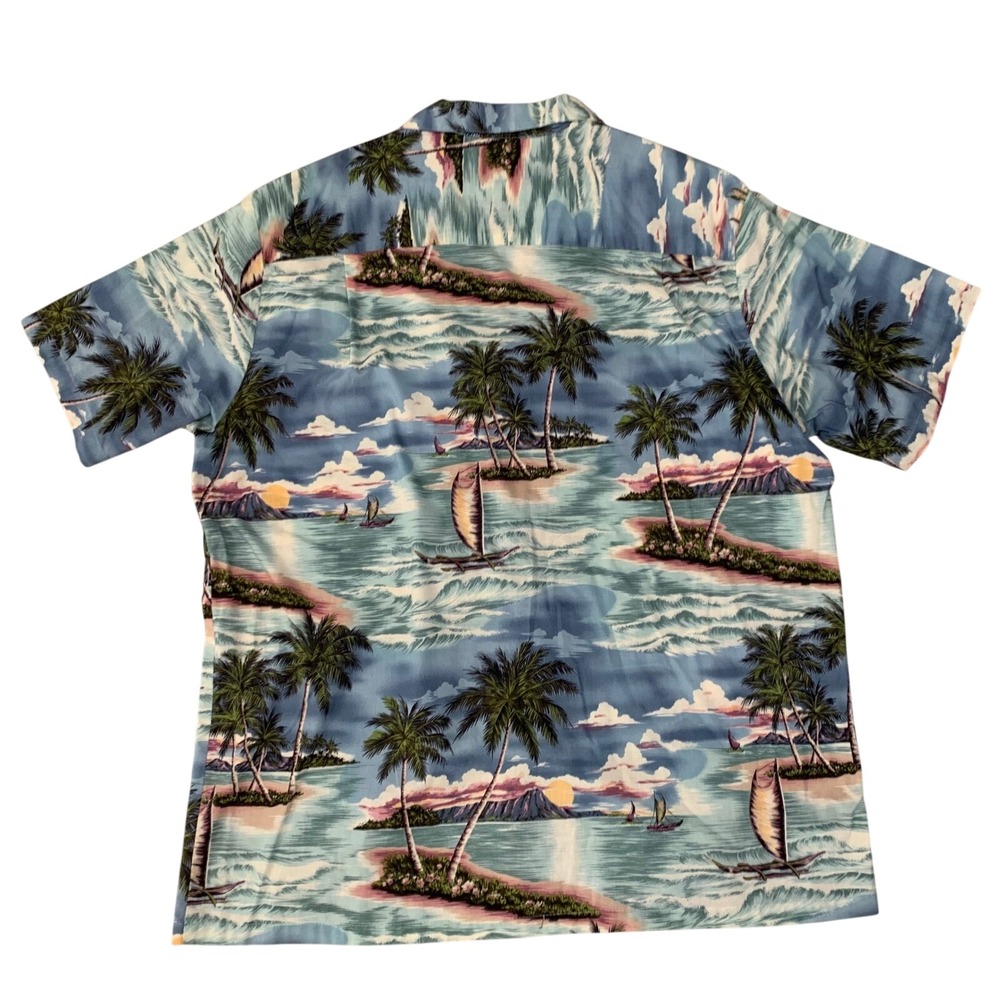 Vintage KY's‎ International Shirt Made in Hawaii Mens XL Tropical Palm Tree - Picture 3 of 10
